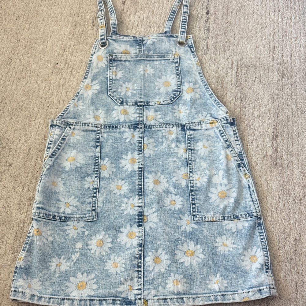 Cat & Jack Blue Floral Kids Denim Dress
